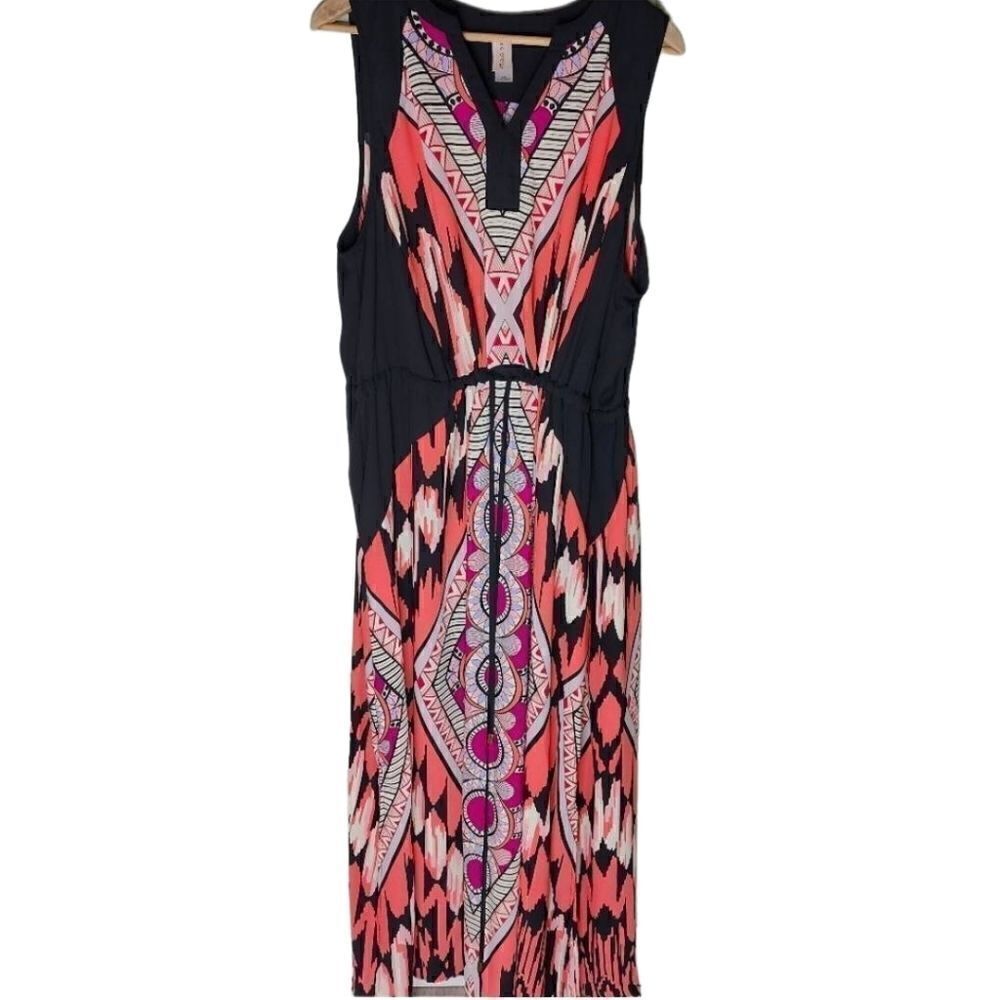 Pure Energy Plus Size Bohoprint Maxidress